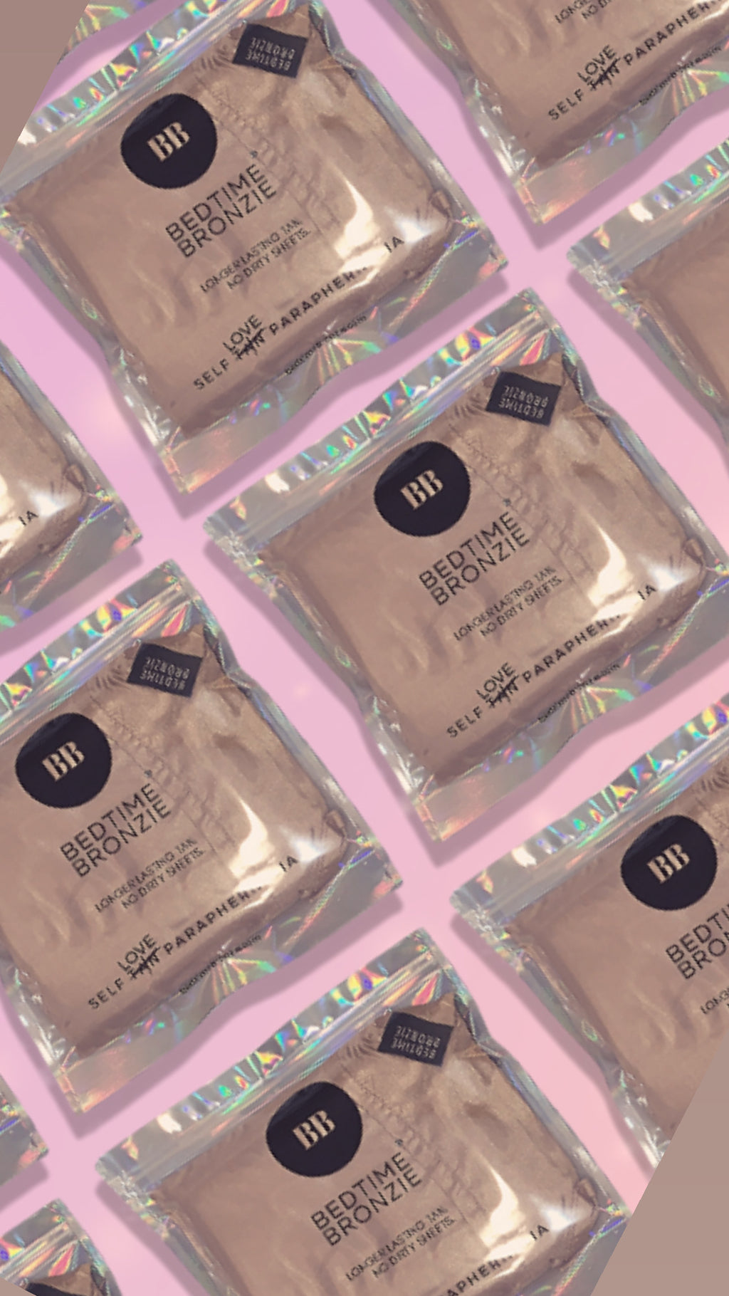 BRONZIE | Self Tan Sheet Protector Vegan Silk Sleeper Wholesale Gold or Pink 2024 (5 Pack with Shipping)